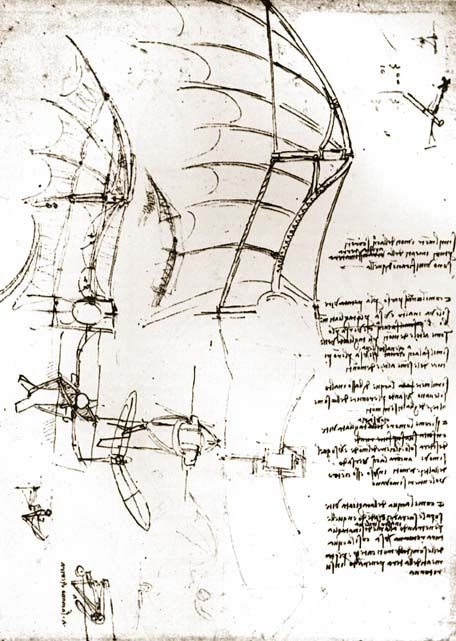 Projekt maszyny latającej Leonarda da Vinci