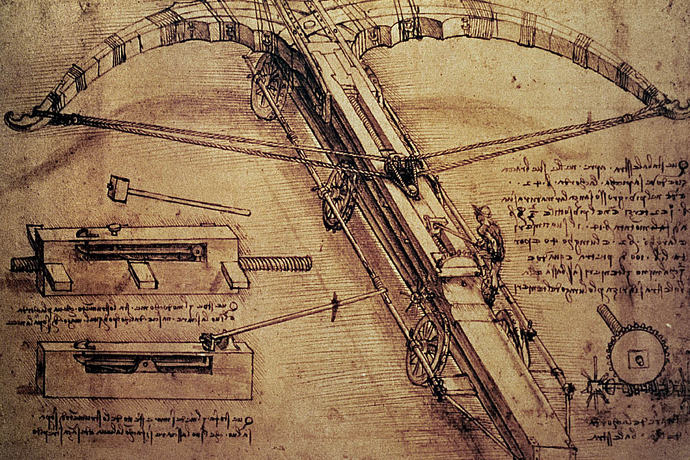 Leonardo da Vinci - projekt gigantycznej kuszy