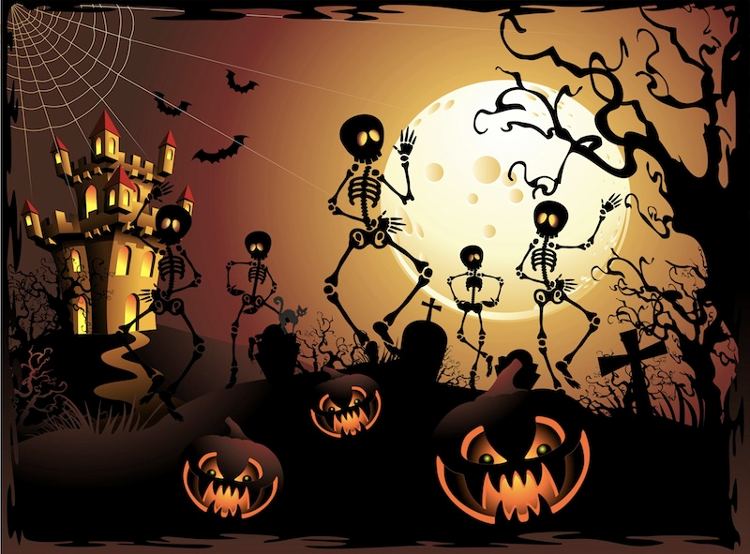 Szkielety w Halloween