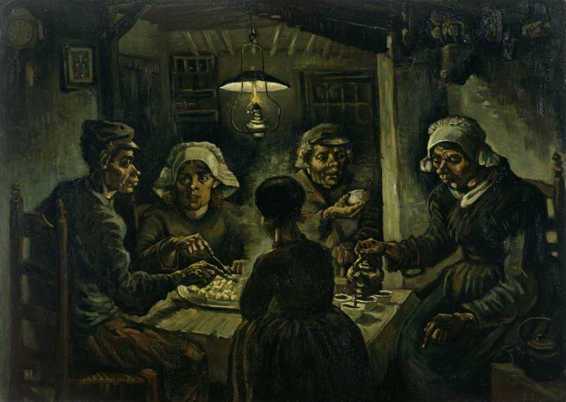 Vincent van Gogh - Jedzący kartofle - wersja druga