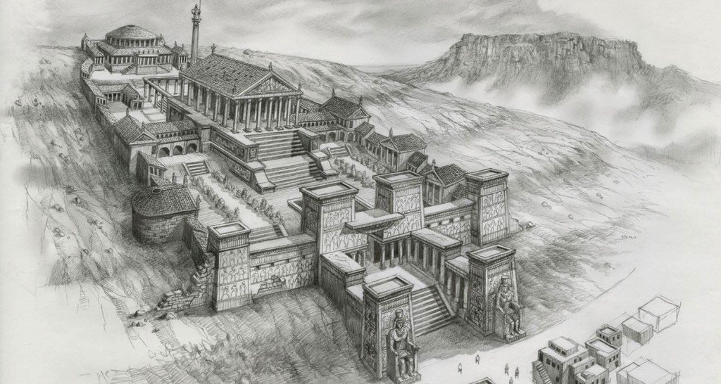 Wielka Biblioteka Aleksandryjska, egipt, szkic, architektura