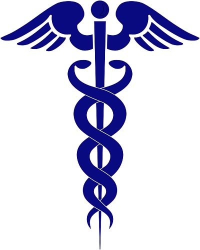 kaduceusz, symbol medycyny, skrzydla